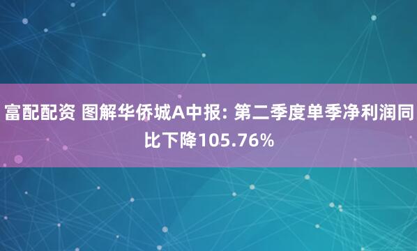 富配配资 图解华侨城A中报: 第二季度单季净利润同比下降105.76%